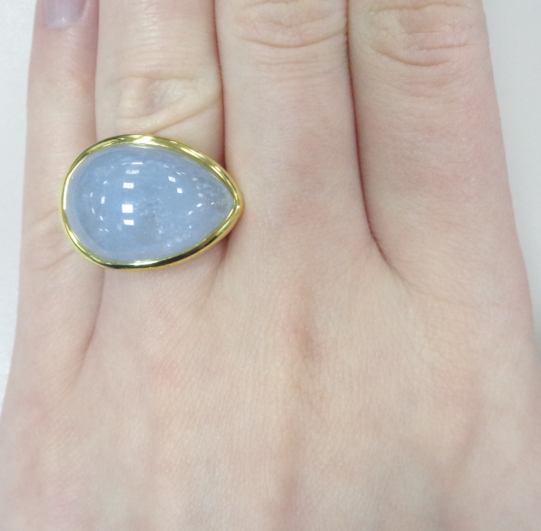 Серебряное кольцо с аквамарином